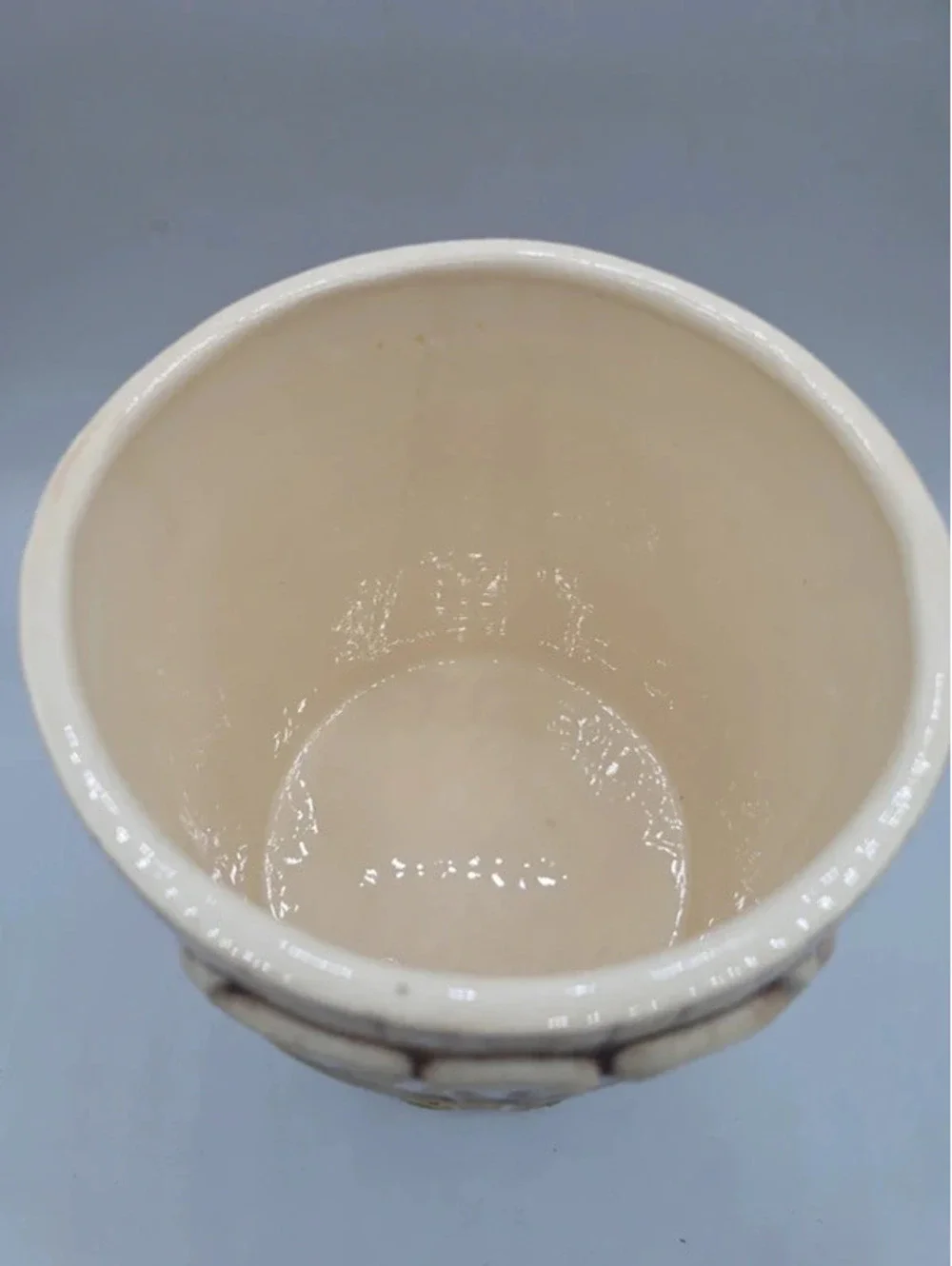 Vintage Treasure Craft Ceramic Cookies Canister Floral Retro Kitchen